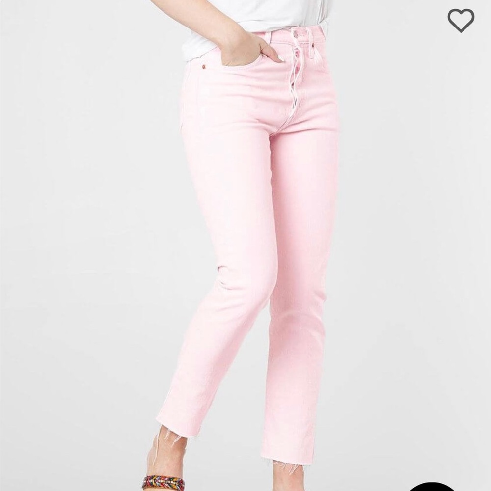 Levi's Pink High-Rise Slim Jeans